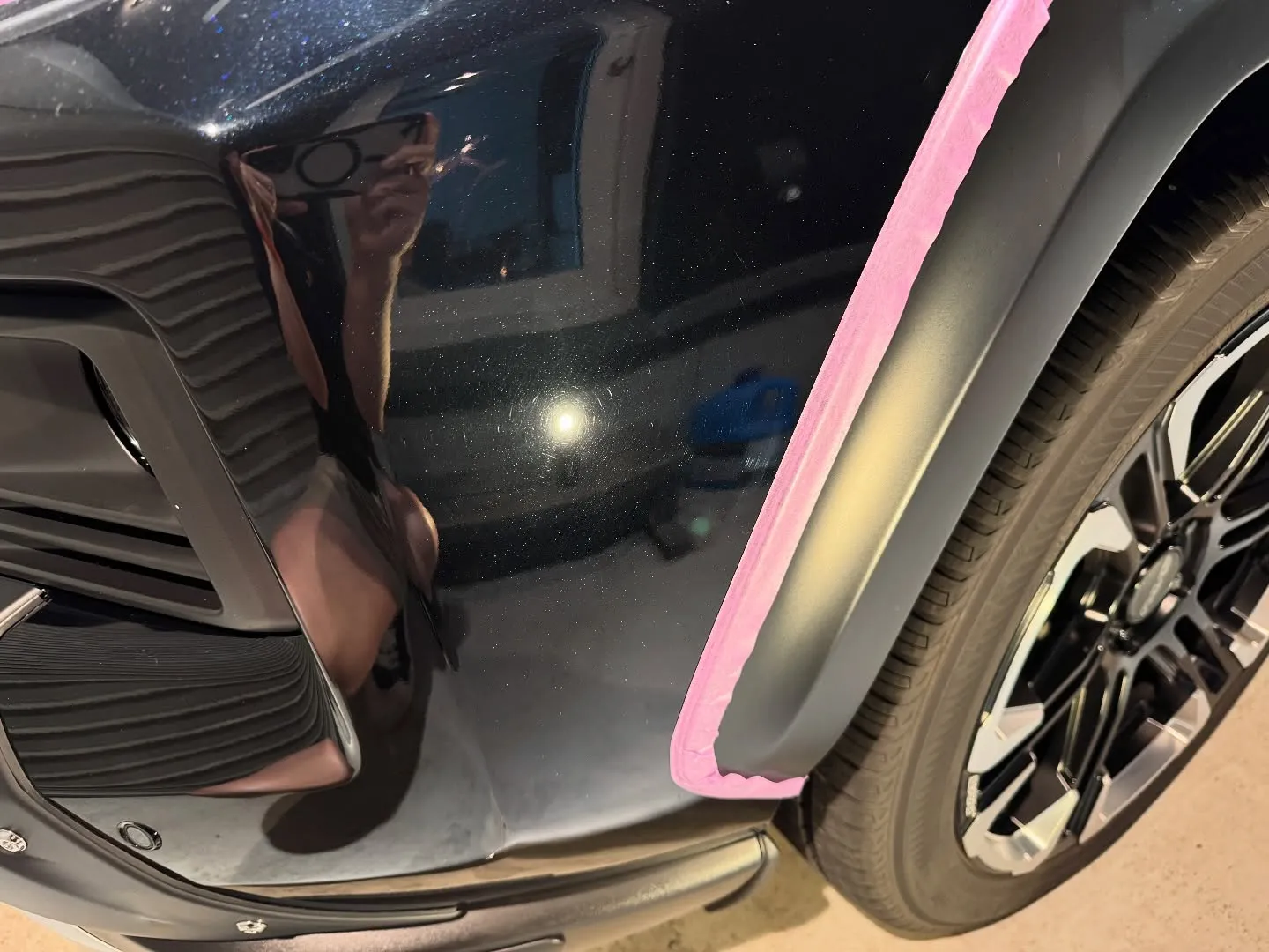 トヨタ RAV4 Fバンパー＋ボンネット 部分再施工