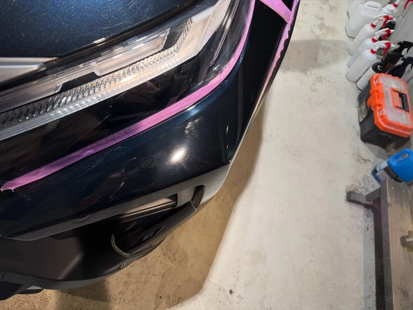 トヨタ RAV4 Fバンパー＋ボンネット 部分再施工