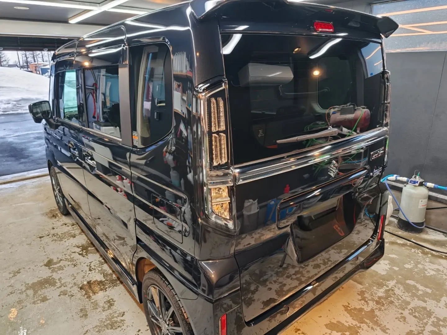 スズキ スペーシアカスタム 洗浄+C3コート