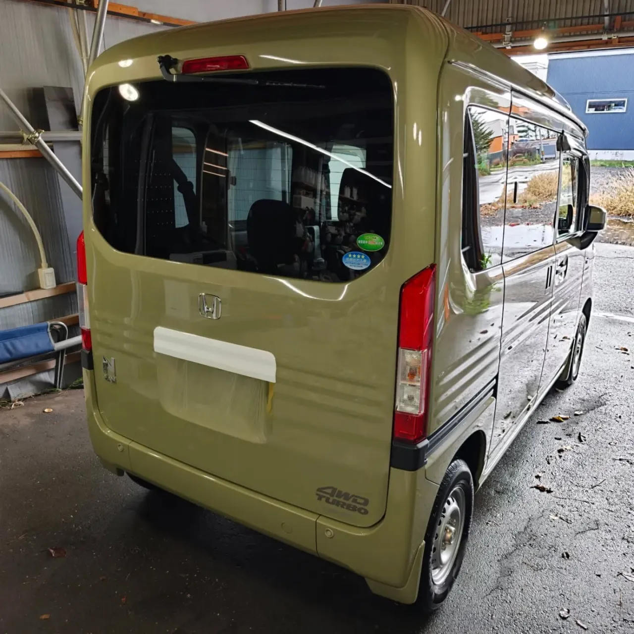 ホンダ N-VAN クイック下地処理+下地処理研磨